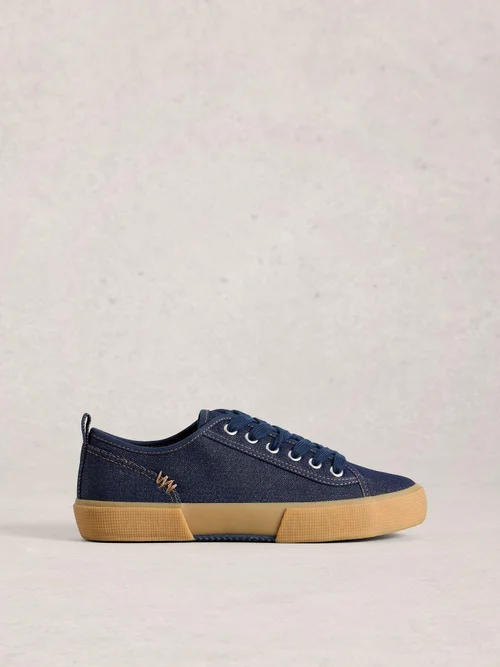 Baskets à lacets en toile Pippa - Dk Denim - 41 Image 1