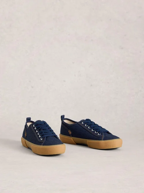 Baskets à lacets en toile Pippa - Dk Denim - 41 Image 2