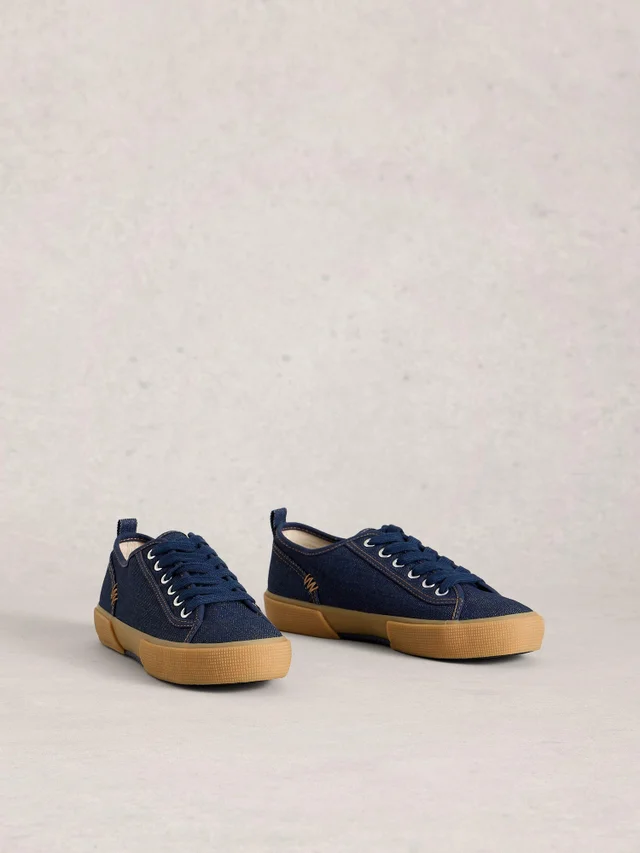 Baskets à lacets en toile Pippa