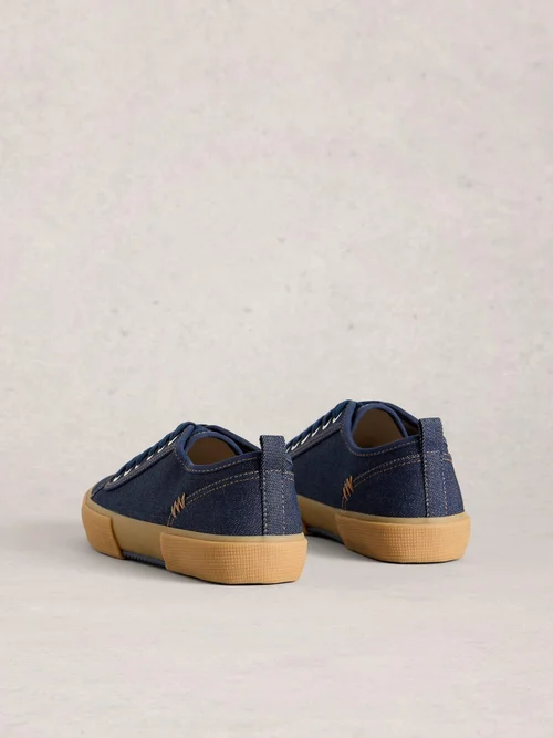 Baskets à lacets en toile Pippa - Dk Denim - 41 Image 4