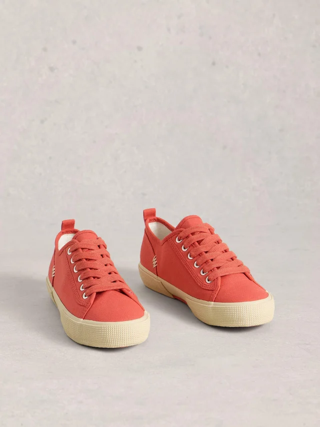 Baskets à lacets en toile Pippa