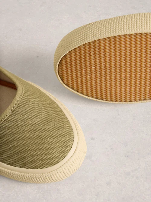 Pippa Mary Jane Trainer - Khaki Grn - 41 Image 3