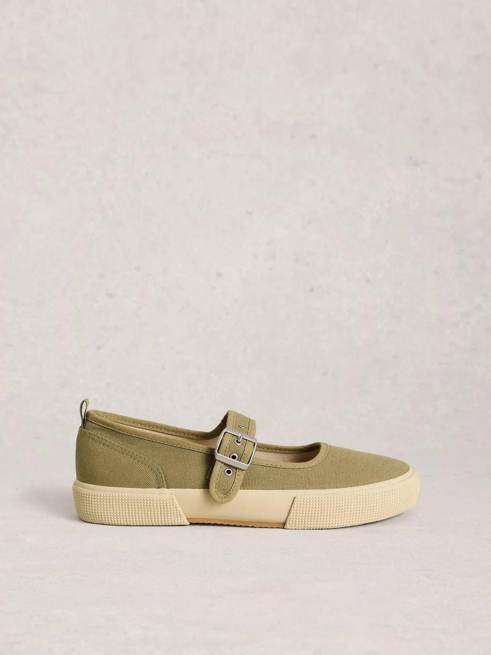 Pippa Mary Jane Trainer - Khaki Grn - 41 Image 1