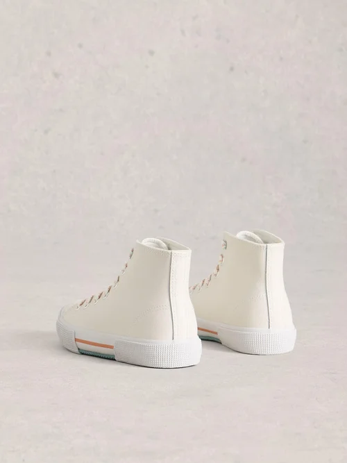 Baskets montantes en cuir Pippa - Bril White - 41 Image 4