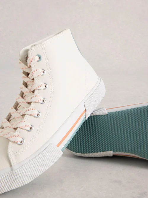 Baskets montantes en cuir Pippa - Bril White - 41 Image 3