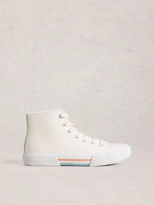 Baskets montantes en cuir Pippa - Bril White - 41 Image 1