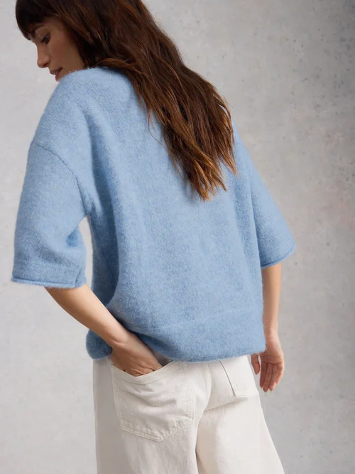Tee-shirt tricoté Kate - Mid Blue - 52 Image 4