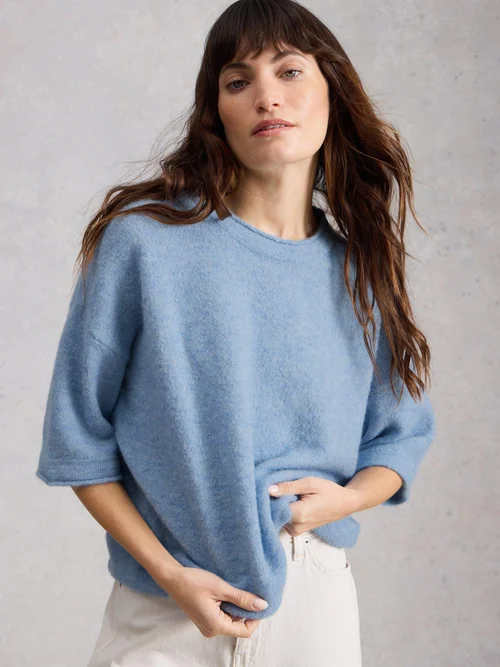 Tee-shirt tricoté Kate - Mid Blue - 52 Image 1