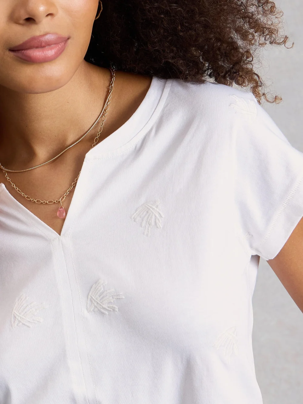 T-shirt brodé Nelly - Bril White - 52 Image 1