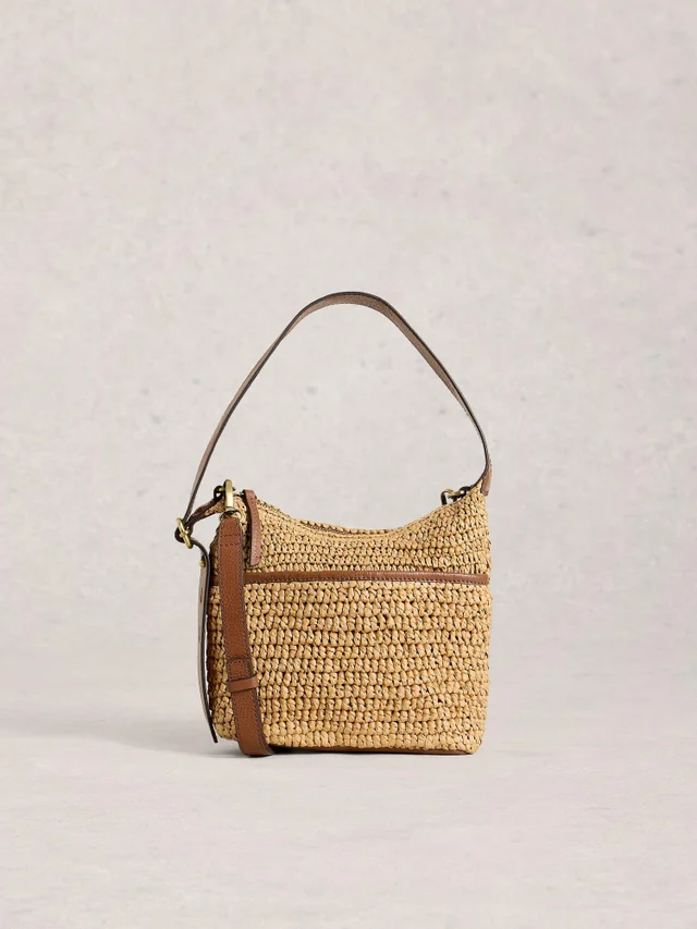 Mini Sac Bandoulière Sophia en Raphia