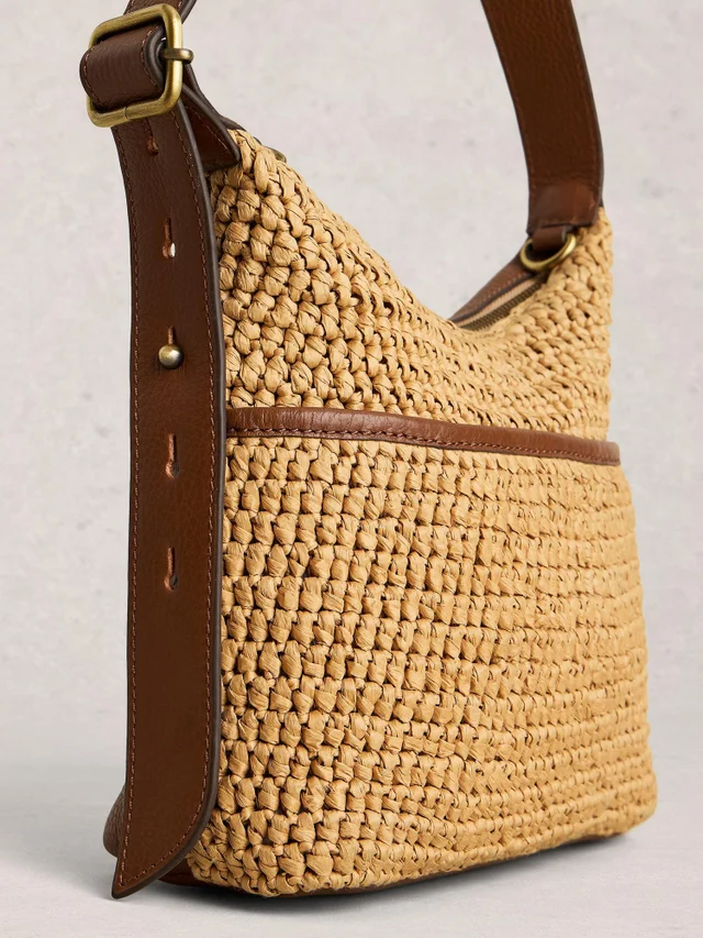 Mini Sac Bandoulière Sophia en Raphia
