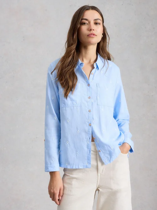Chemise Sophie en coton biologique - Blue Mlt - 52 Image 3