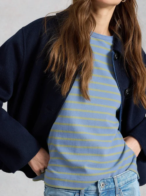 T-SHIRT À RAYURES KAT - Blue Mlt - 50 Image 3