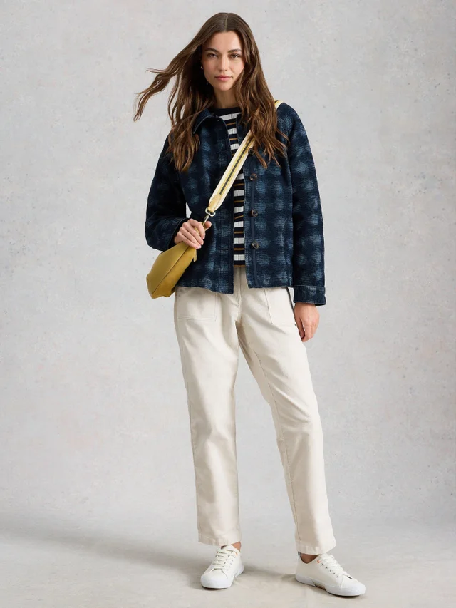 Veste en denim jacquard Eden