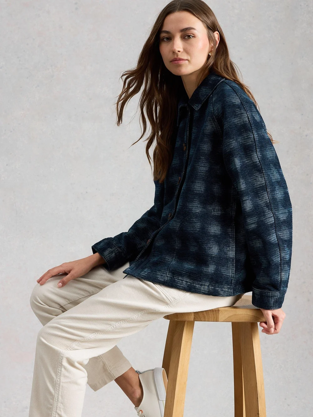 Veste en denim jacquard Eden - Denim Mlt - 50/R Image 1