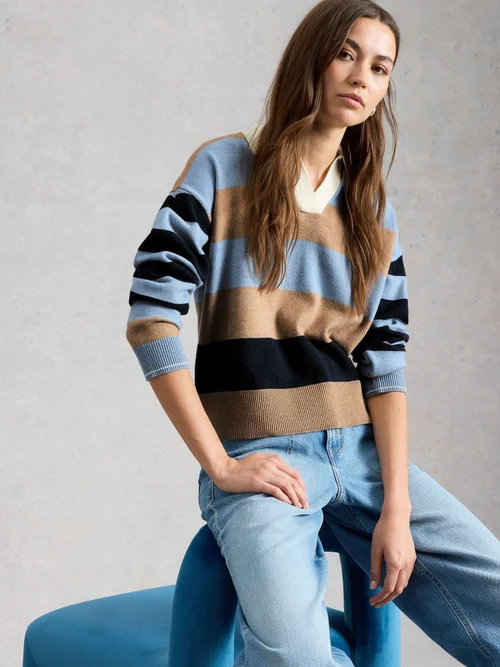 Pull de rugby Rochelle - Blue Mlt - 52 Image 1