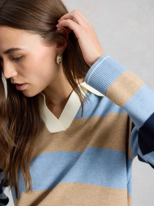 Pull de rugby Rochelle - Blue Mlt - 52 Image 3