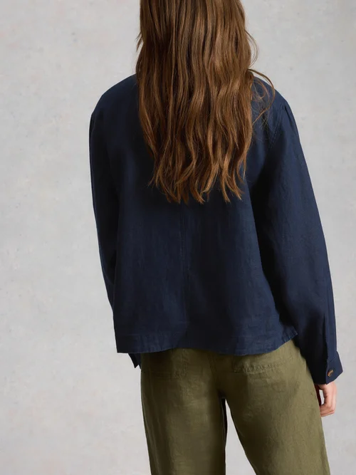 Veste en lin Isabel - Dark Navy - 52 Image 4