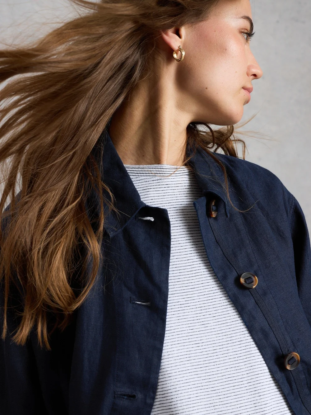 Veste en lin Isabel - Dark Navy - 52 Image 1