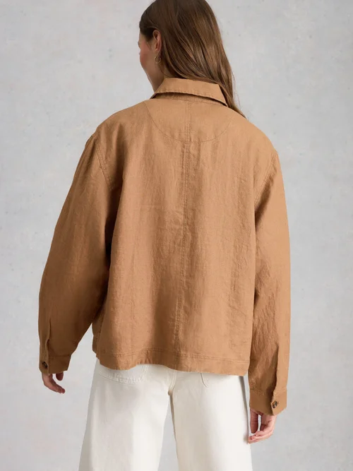 Veste en lin Isabel - Mid Tan - 52 Image 4