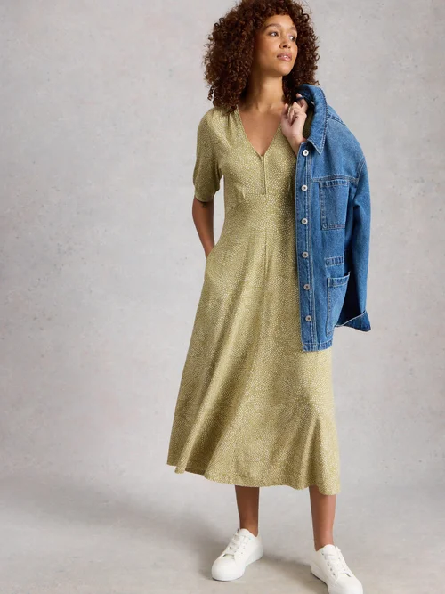 Robe en jersey Megan - Green Pr - 52/R Image 3