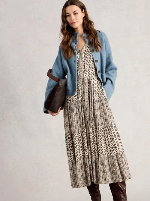 Robe midi Clémentine - Blk Mlt - 52/R Image 3