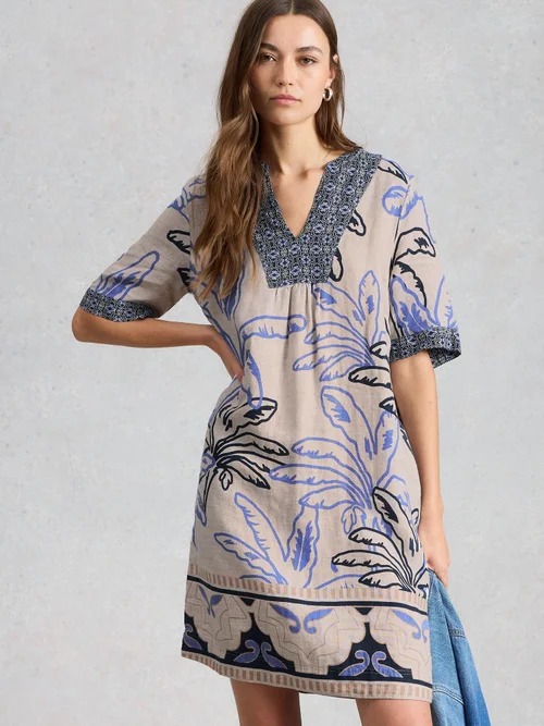 Robe en lin cendré - Ivory Mlt - 52/R Image 1