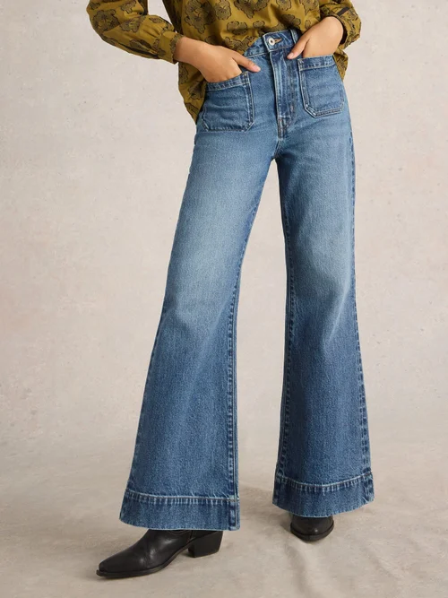 Frankie Flare Jean - Mid Denim - 50/R Image 2