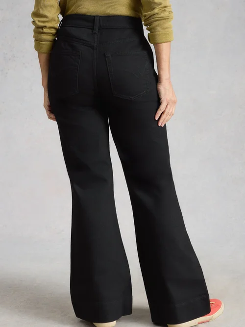 Frankie Flare Jean - Pure Blk - 52/R Image 4