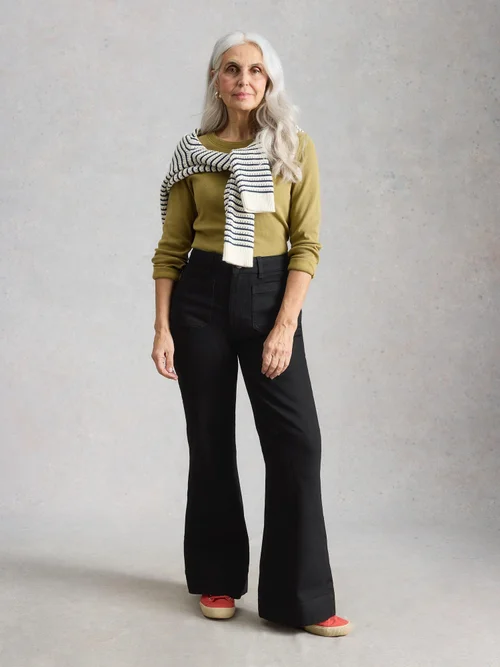 Frankie Flare Jean - Pure Blk - 52/R Image 2