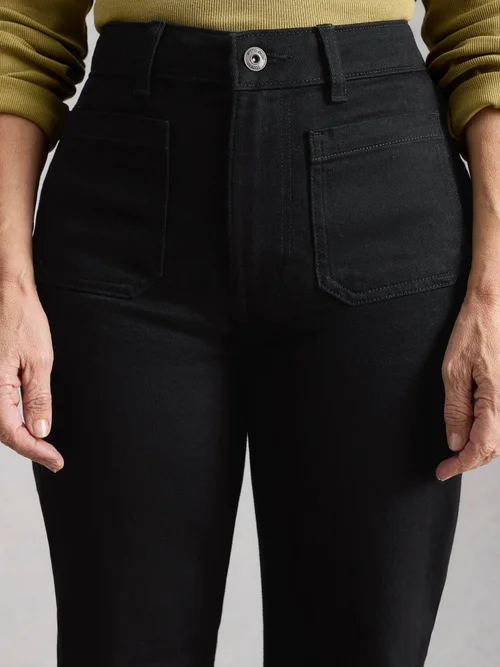 Frankie Flare Jean - Pure Blk - 52/R Image 3