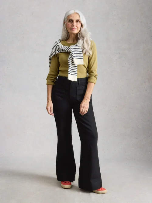 Frankie Flare Jean - Pure Blk - 52/R Image 1
