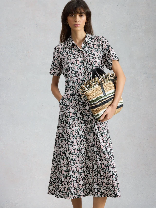 Robe chemise en jersey Rua
