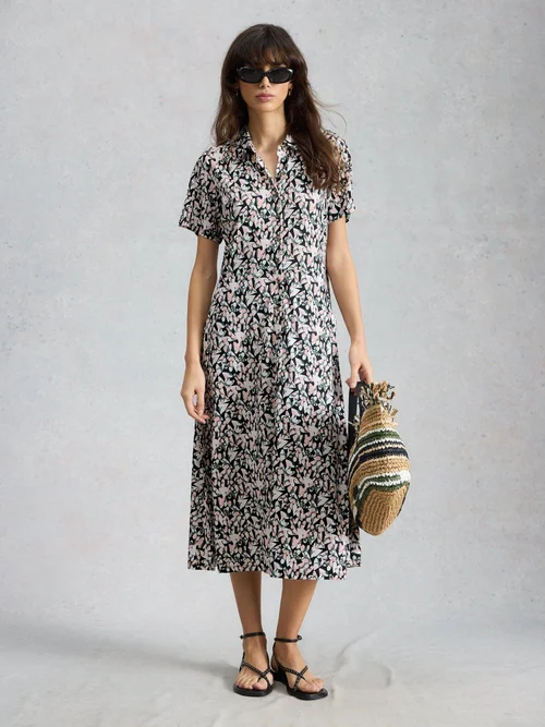 Robe chemise en jersey Rua - Blk Mlt - 52/R Image 2