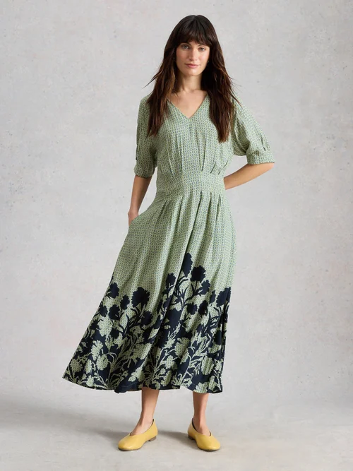Robe mi-longue Kate - Green Pr - 34/R Image 2