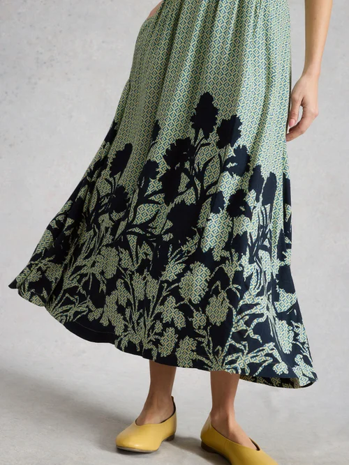 Robe mi-longue Kate - Green Pr - 46/R Image 3