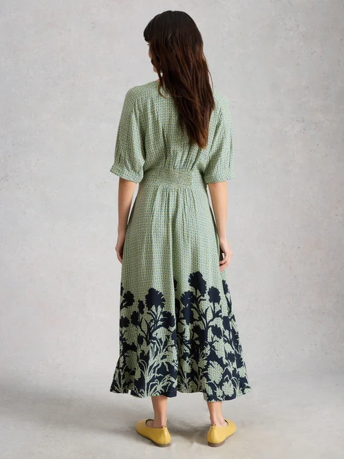Robe mi-longue Kate - Green Pr - 46/R Image 4