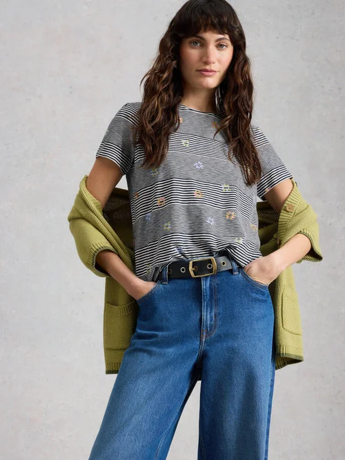 T-SHIRT À RAYURES ABBIE - Navy Multi - 42 Image 3