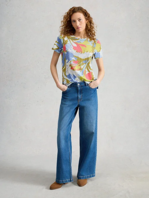 ABBIE TEE - Ivory Mlt - 46 Image 2