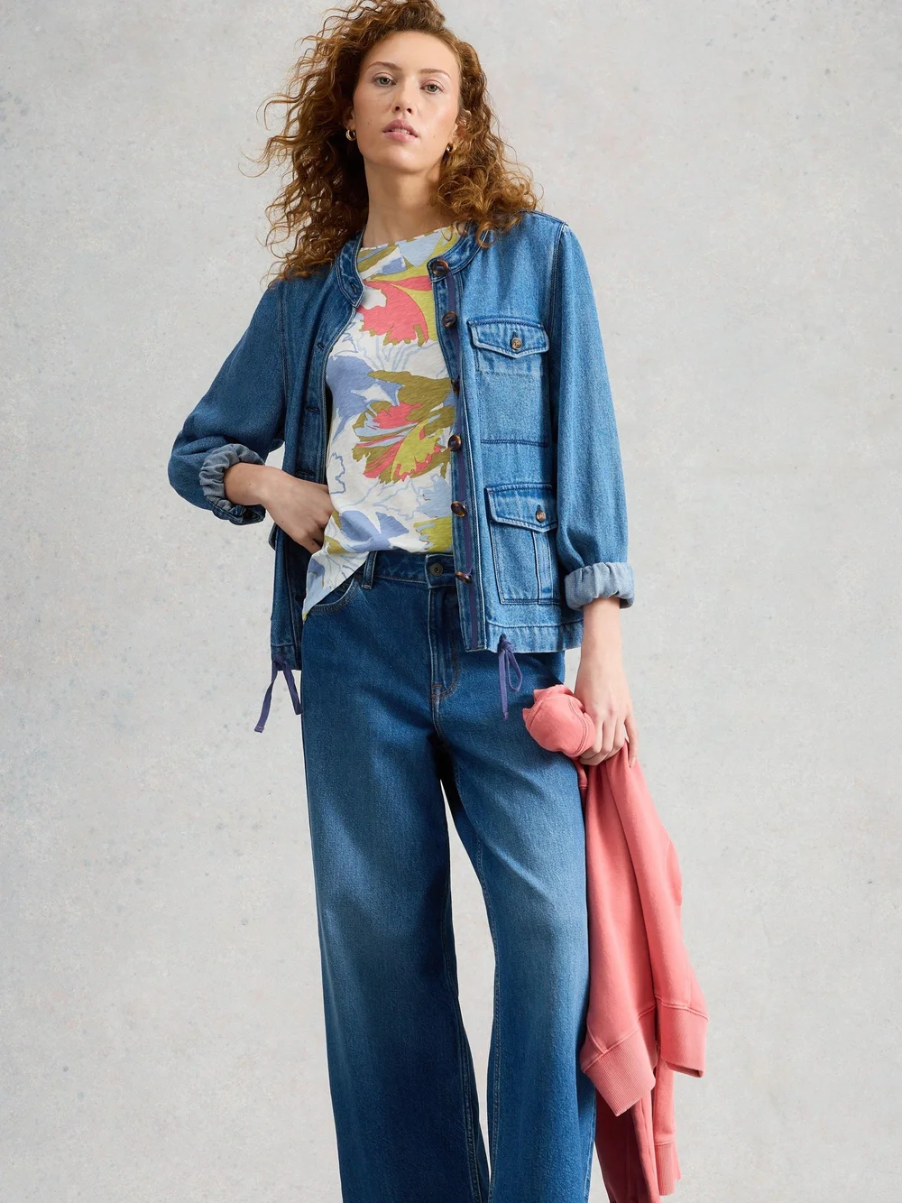 ABBIE TEE - Ivory Mlt - 46 Image 1