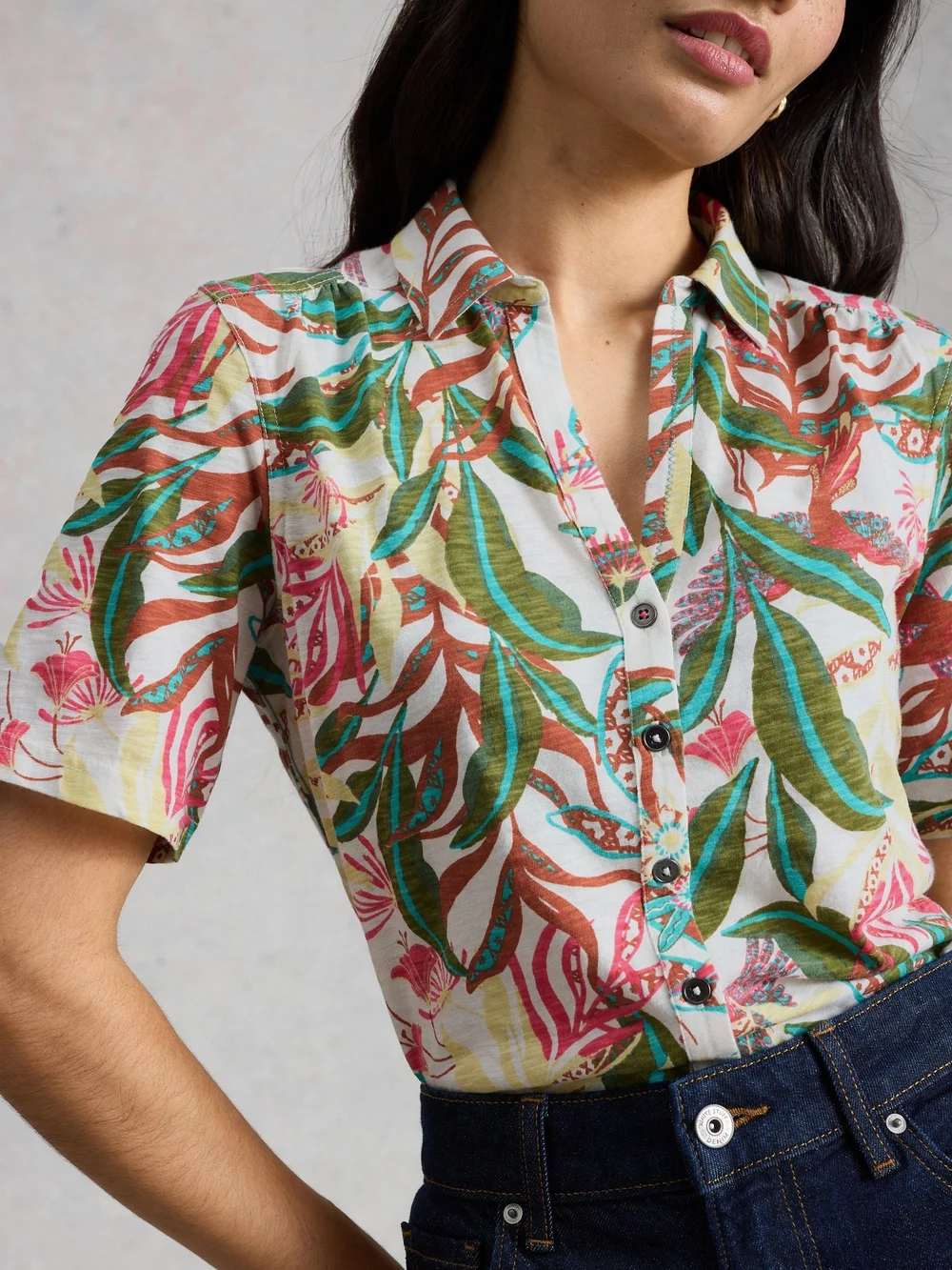 MAILLOT ANNIE SS - Ivory Pr - 52 Image 1