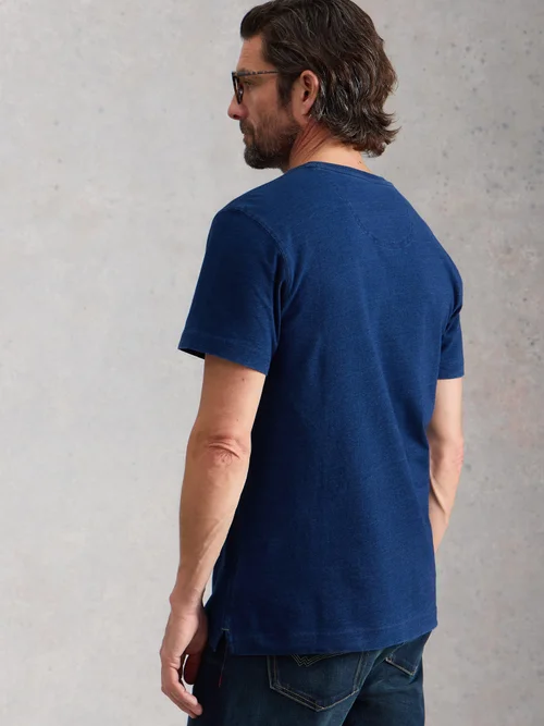 Hastings SS Indigo Henley - Indigo Ble - XXXL Image 4
