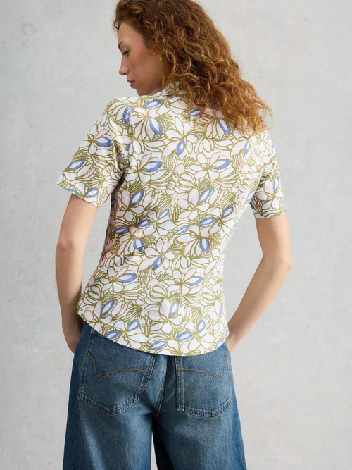 Chemise en jersey Annie manches courtes - Green Mlt - 52 Image 4