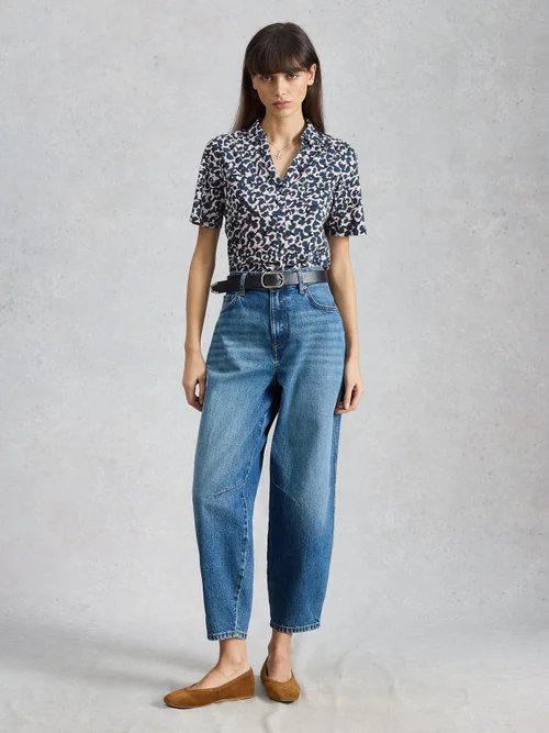 Chemise en jersey Annie manches courtes - Blue Pr - 52 Image 2