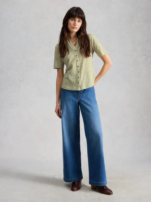 Chemise en jersey Annie manches courtes - Green Mlt - 52 Image 2