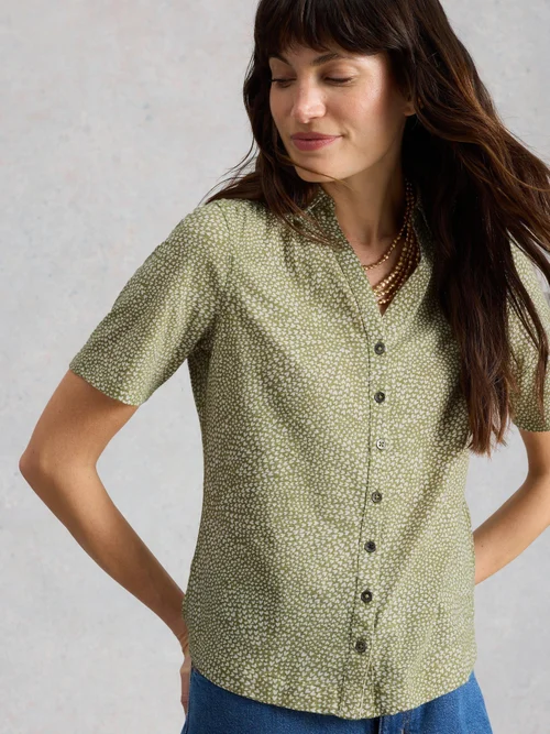 Chemise en jersey Annie manches courtes - Green Mlt - 52 Image 3
