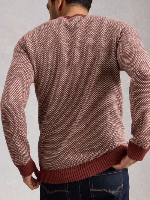 Pull Attadale à col rond avec motif - Pink Mlt - XXL/R Image 4