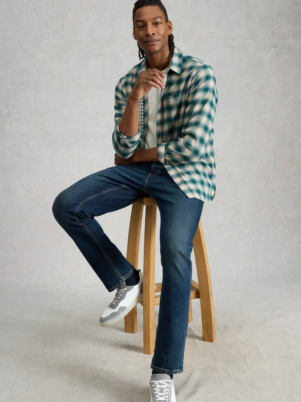 Jean ajusté Stratford - Dk Denim - 38/R Image 1