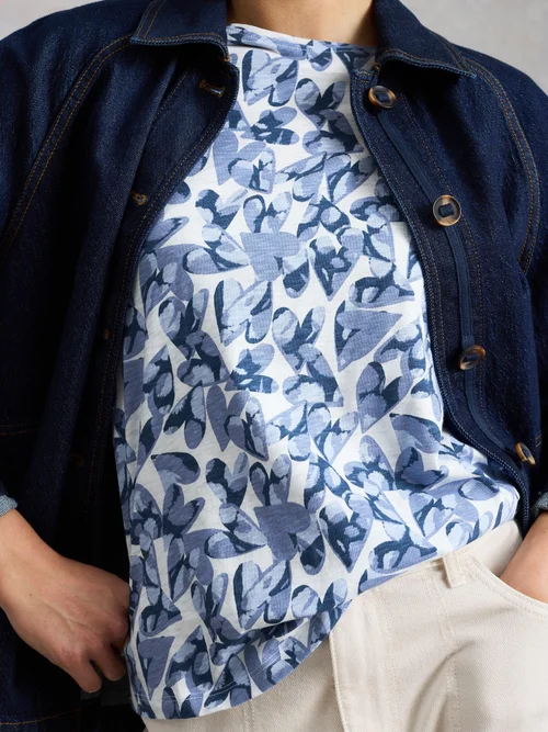 ABBIE TEE - Blue Mlt - 52 Image 3