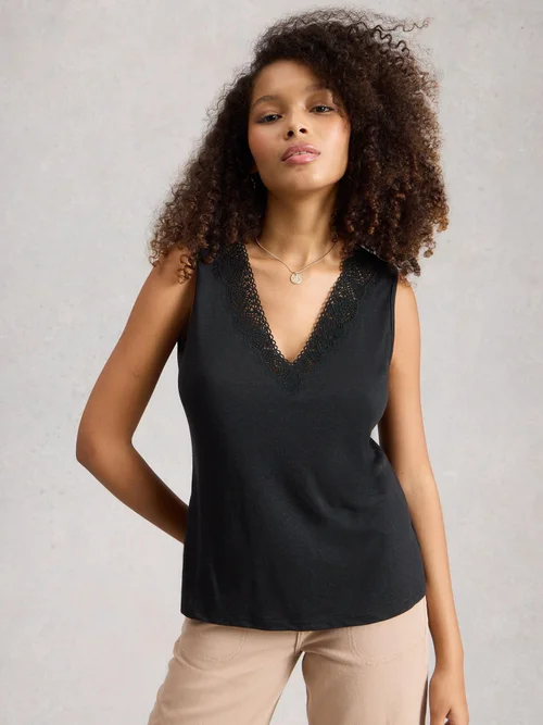 GILET EN DENTELLE ELLIE - Pure Blk - 52 Image 1